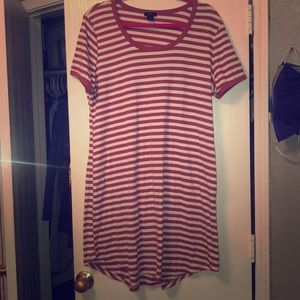 Plus Size Striped Dress